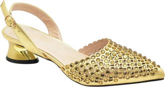 Generic Shoes with Matching Bags Set Decorated with Rhinestone Shoes for Women Mid Heels Party Pumps Heels