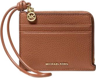 Michael Kors Jet Set Small Card Case Wristlet - Dames - Portefeuilles - Bruin - ONE Size - Leer - Accessoires