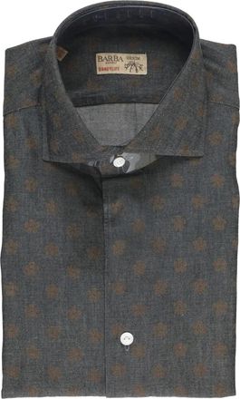 Barba Camicia a fiori - Grigio