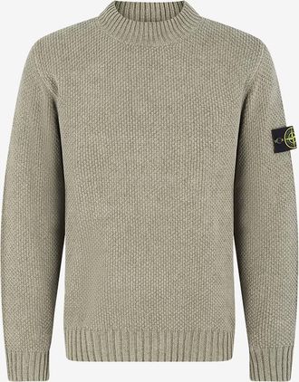 Stone Island Pullover mit Rundhalsausschnitt aus Baumwollsamt
