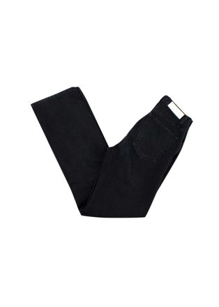 Re/Done Black Distressed Straight Leg Jeans Size XXS