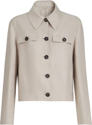 Brunello Cucinelli Beige Linen Jacket