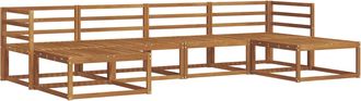 vidaXL Conjunto De Sof&aacute;s De Exterior 6 Uds. Natural Vidaxl