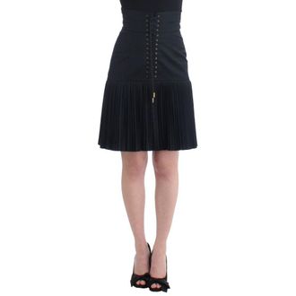 Roberto Cavalli Black Wool Mini Womens Skirt