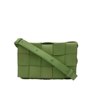 Bottega Veneta Pre-owned Cross Body Bags, female, Green, Size: ONE SIZE Pre-owned Leather Shoulder Bag