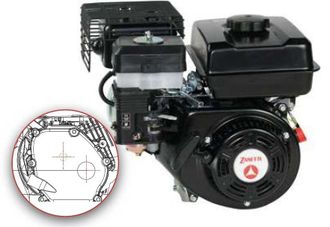 Zanetti Motor De Gasolina Completo Zbmk210l11 Zanetti &Aacute;rbol De Transmisi&oacute;n Horizontal Sobre &Aacute;rbol De Levas