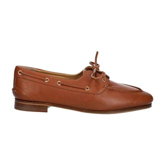 Bally Mocassins - Dames - Bootschoenen - Bruin - 36 EU - Leer - Schoenen