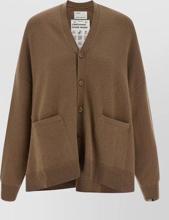 Extreme Cashmere oversized ribbed v-neck cardigan
