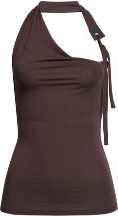 Paloma Wool Simulet Side Tie Jersey Halter Top in 323 - Brown at Nordstrom, Size X-Large