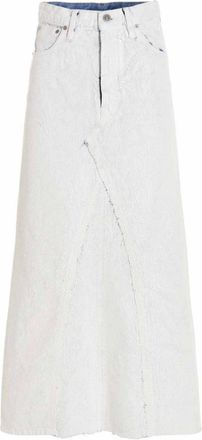 Maison Margiela White Bianchetto skirt