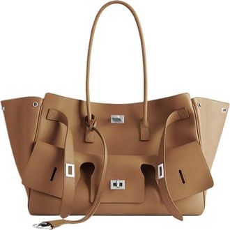 Generic Compatible For Womens Bag Fashion Simple Handbag Large Capacity Commuter Shoulder Tote(No logo khaki color)