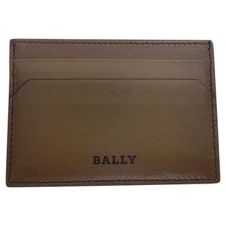 Bally Bally Kaarthouder in Bruin Leer