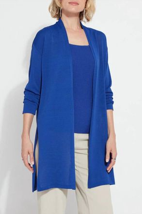 Lyss&eacute; Avril Knit Duster In Cobalt Pop