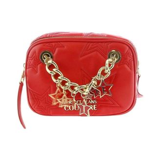 Versace Jeans Couture Tassen, Dames, Rood, ONE Size, Stijlvolle Schoudertas met Logo