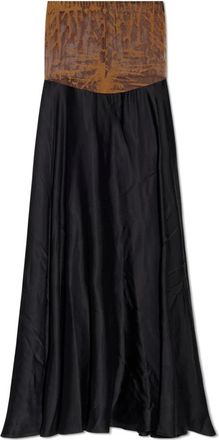 Diesel Rok O-Garcia - Dames - Maxi Rokken - Zwart - 2XS - Rokken