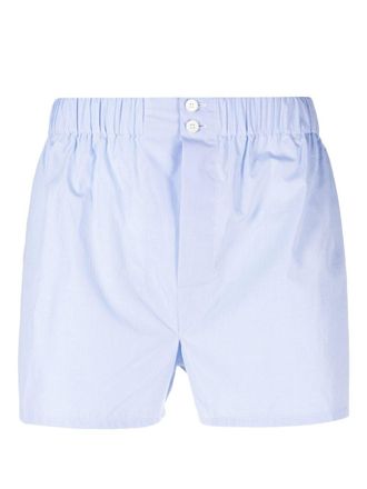 Brioni Geruit overhemd - Blauw