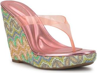 Jessica Simpson Jyseta Platform Wedge Flip Flop in Cameo Pink at Nordstrom, Size 5.5