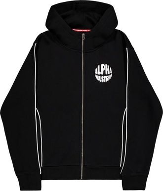Alpha Industries Alpha Industries Mens Logo Zip Hoodie - Black - Size X-Large