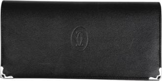 Cartier Pre-owned Wallets, male, Black, Size: ONE SIZE Pre-owned Vintage Long Wallet (bi-fold)