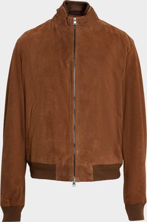 Polo Ralph Lauren Mens Suede Bomber Jacket