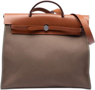 Herm&egrave;s Pre-owned Hermes Toile Herbag Zip 39 Ladies KIGWZFWLW2ON3M68