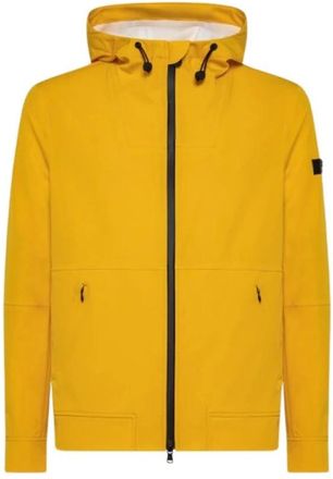 Peuterey Geel bovenkleding jas stijlvol comfortabel - Heren - Zomerjassen - Geel - L - Nylon - Jassen