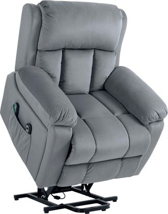 HOMCOM Sill&oacute;n levanta personas 90x95x103 cm gris