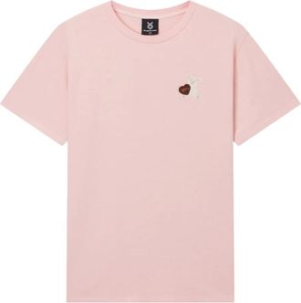 Fingercroxx T-shirt in cotone con stampa bear - Rosa