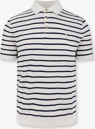 Ralph Lauren Polo in misto cotone e lino con motivo a righe - POLO RALPH LAUREN - gender_Man
