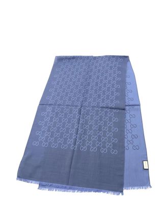 Gucci Sciarpa con motivo GG anni 2020 - Blu
