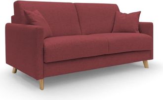 Divani.Store Sof&aacute; cama convertible impermeable 160 cm rojo