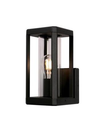Mantra Mantra Aplique De Pared Exterior Rectangular Nevada 1luz E27 Negro/blanco/gris Oscuro