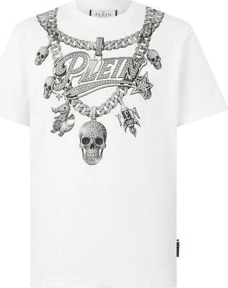 Philipp Plein Camiseta Cuello Redondo Manga Corta - Tops - Hombre - Blanco - 5XL