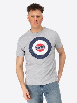 Lonsdale T-Shirt LONSDALE TREVOSE, Herren, Gr. 3XL, grau (marl grau, na), Obermaterial: 90% Baumwolle, 10% Viskose, Rundhals, Shirts T-Shirt, gerader Schnitt, 