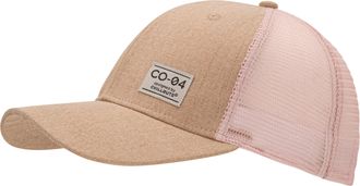 Chillouts Baseball Cap CHILLOUTS Denver Hat, Herren, salmon, Baumwolle, Kunstfaser, unifarben, Caps Baseball Cap, mit luftdurchl&auml;ssigem Netzr&uuml;cken & stylischem 