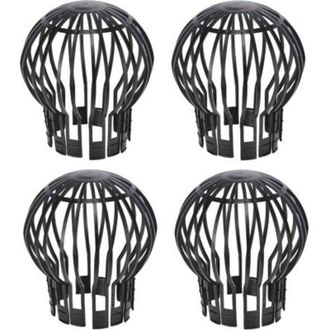 OEM Juego De 4 Protectores De Canalones, Aproximadamente 13,2 X 14,5 Cm (di&aacute;metro X Altura) - Crezuo