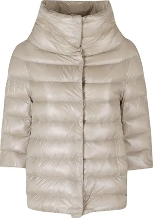 Herno Chantilly Aminta Crater Neck 3/4 Sleeves Polyamide Down Jacket