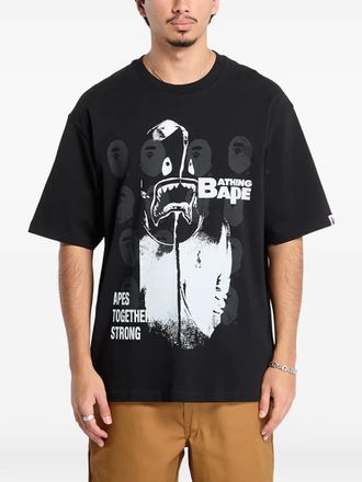 A Bathing Ape Spray-print T-shirt - Black