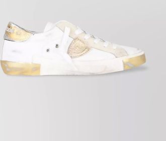 Philippe Model metallic perforated rubber sole sneakers