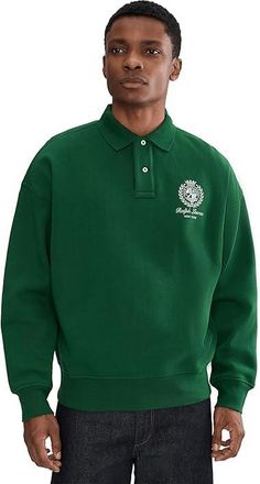 Polo Ralph Lauren Relaxed Fit Fleece Graphic Sweatshirt Mens Sweatshirt New Forest : 2XL, Cotton/Polyester
