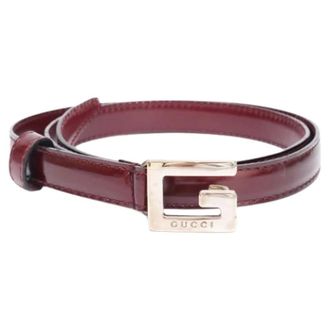 Gucci Pre-owned Standard belt - female - Gucci Vintage - Vintage Belts - Red - ONE SIZE - Pre-owned