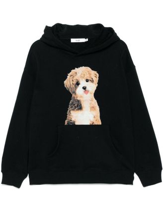 B+ab Hoodie met print - Zwart