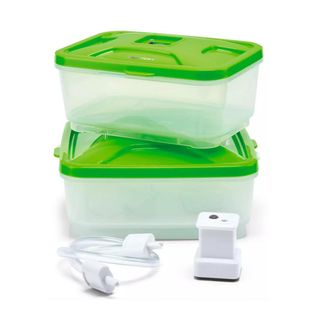 T-fal Recipientes De Conservaci&oacute;n Al Vac&iacute;o Verde 600 Ml Y 800 Ml