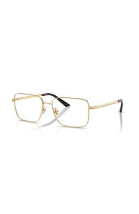 Versace 57mm Rectangle optical glasses in Gold at Nordstrom