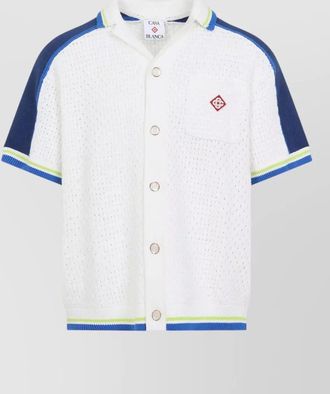 Casablanca crochet short-sleeve shirt