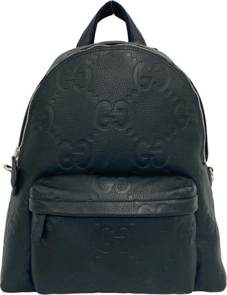 Gucci Black Leather Backpack (Pre-Owned)