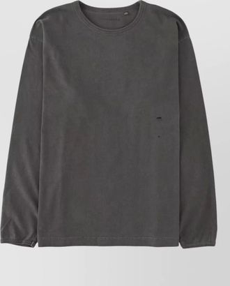 Sunflower long sleeve t shirt distressed detail