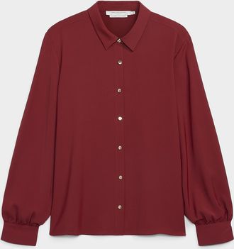 Contemporaine Womens Golden buttons flowy shirt