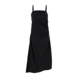 Carven Midi Dresses, female, Black, Size: XS Dr413 Lingerie Dress