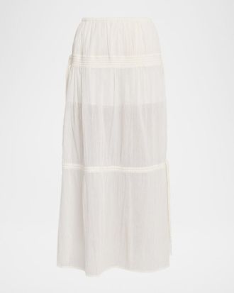 Toteme Tiered Drawstring Maxi Skirt